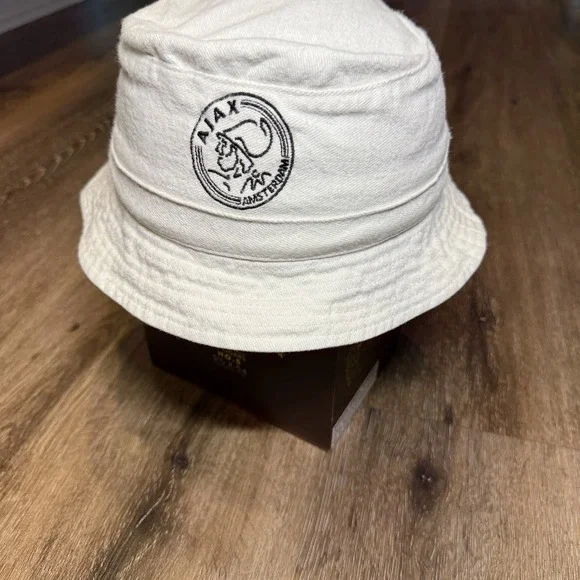 Ajax AFC Amsterdam Hat Bucket Cap White Black Small Women / Youth / XS‎ Mens - Picture 2 of 7